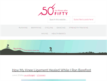 Tablet Screenshot of funfitnessafter50.com